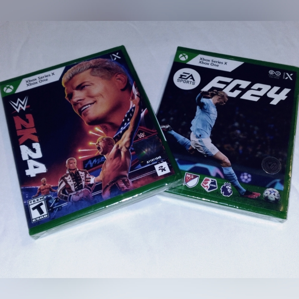 WWE 2K24 / FC 24 Xbox Series X Game Bundle
